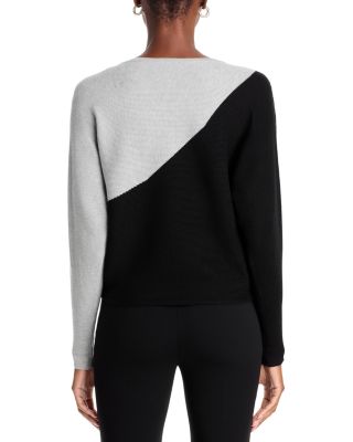 Color Blocked Dolman Sleeve Sweater