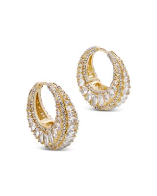 Baublebar Lillian Crystal Hoop Earrings