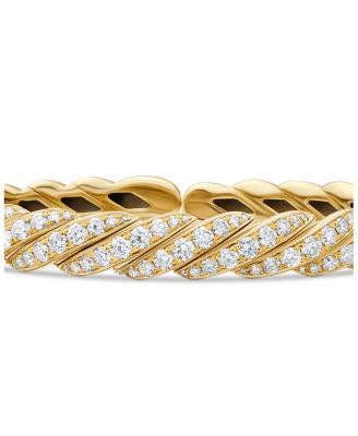 18K Yellow Gold Pav&eacute;flex Diamond Bracelet, 7.8mm