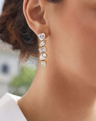 Eva Cubic Zirconia Drop Earrings
