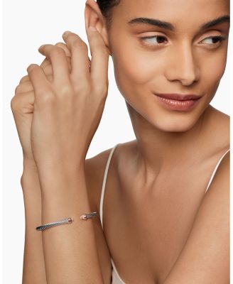 Cable Classic Bracelet with Morganite and 18K Rose Gold