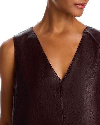 Graylen Faux Leather Shift Dress