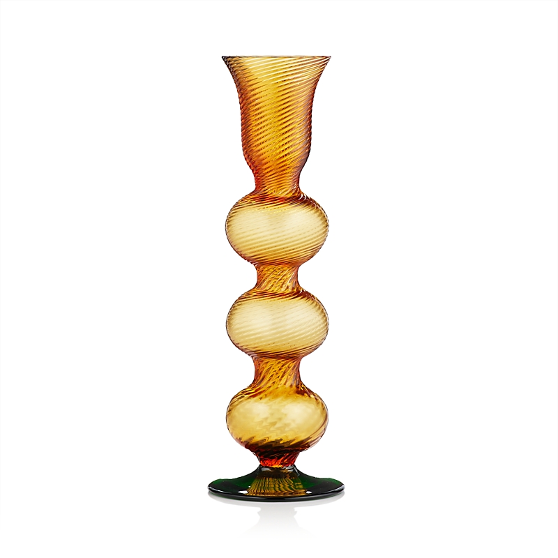 LA DOUBLEJ LA DOUBLEJ AMBER BUBBLE CANDLESTICK