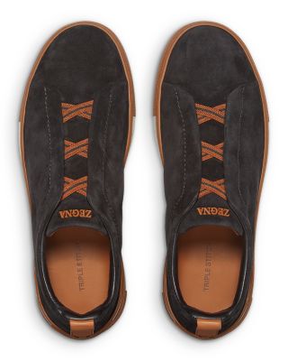 ZEGNA Men's Suede Triple Stitch™ Sneakers | Bloomingdale's