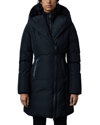 【Mackage】LARA-TW Lara TW Down Tweed Coat Mackage Kay Asymmetric Hooded Coat | Bloomingdale's