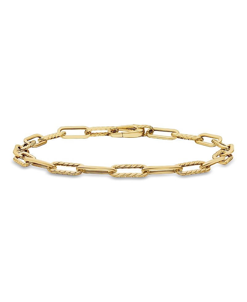 David Yurman Dy Madison Chain Bracelet in 18K Yellow Gold, 4mm