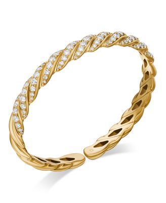 18K Yellow Gold Pav&eacute;flex Diamond Bracelet, 7.8mm