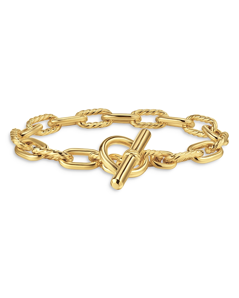 David Yurman Dy Madison Toggle Chain Bracelet in 18K Yellow Gold