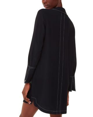 Topstitch Mini Dress