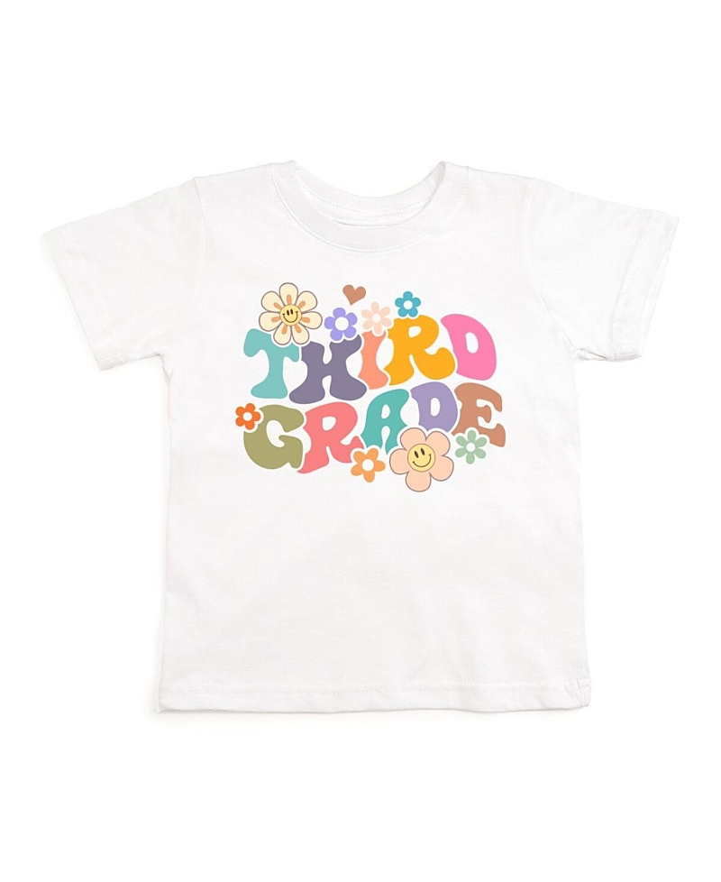 Sweet Wink Girls' Third Grade Retro Short Sleeve T-shirt - Little Kid, Big Kid
