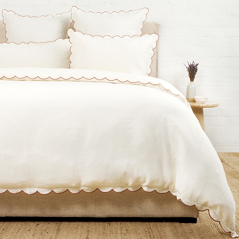 Pom Pom At Home Kelly Linen Duvet Cover In Neutral