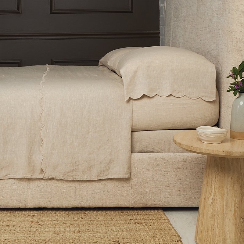 Pom Pom At Home Kelly Linen Sheet Set In Flax/flax