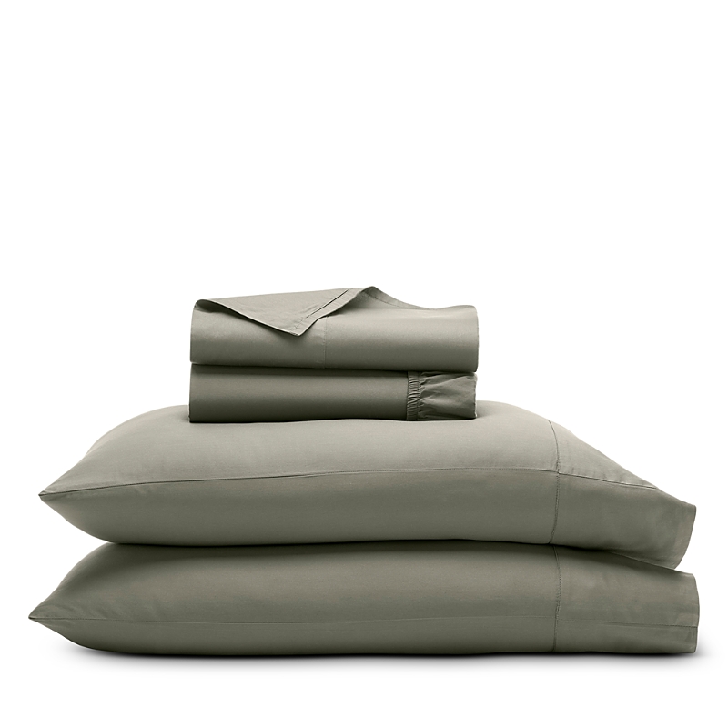 Boll & Branch Signature Organic Cotton Hemmed Sheet Set, Queen In Green