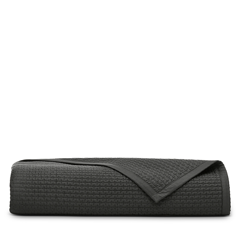 Boll & Branch Signature Textured Stitch Quilt, Twin In Black