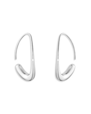 Sterling Silver Offspring Threader Hoop Earrings