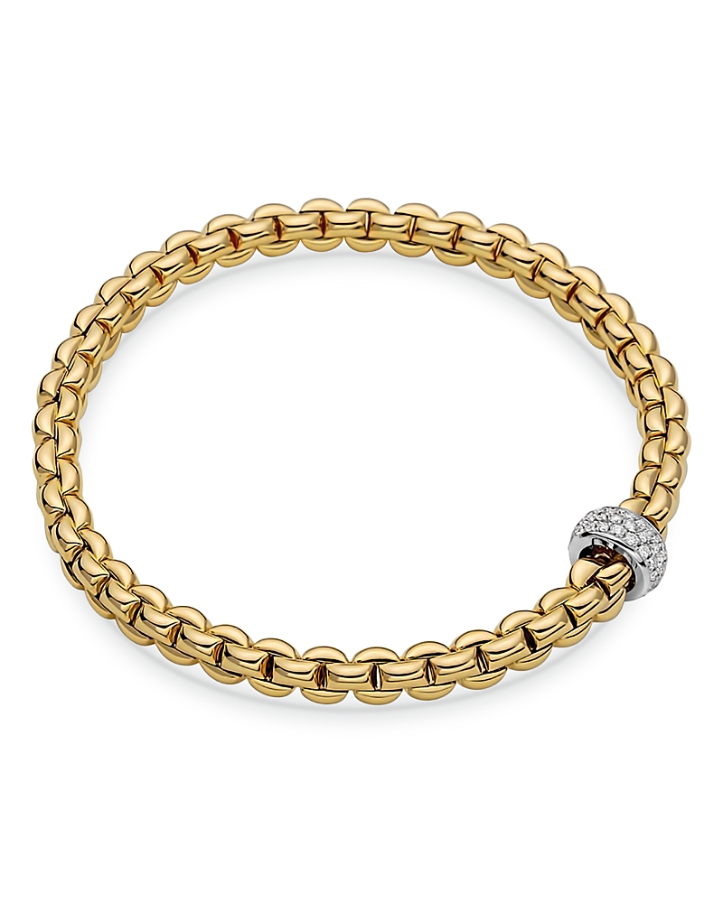 Fope 18K Yellow Gold Eka Diamond Flex'it Bracelet