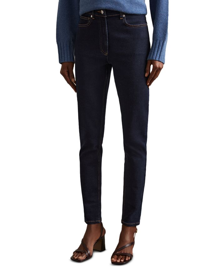 Hattie High Rise Skinny Jeans Dark Blue