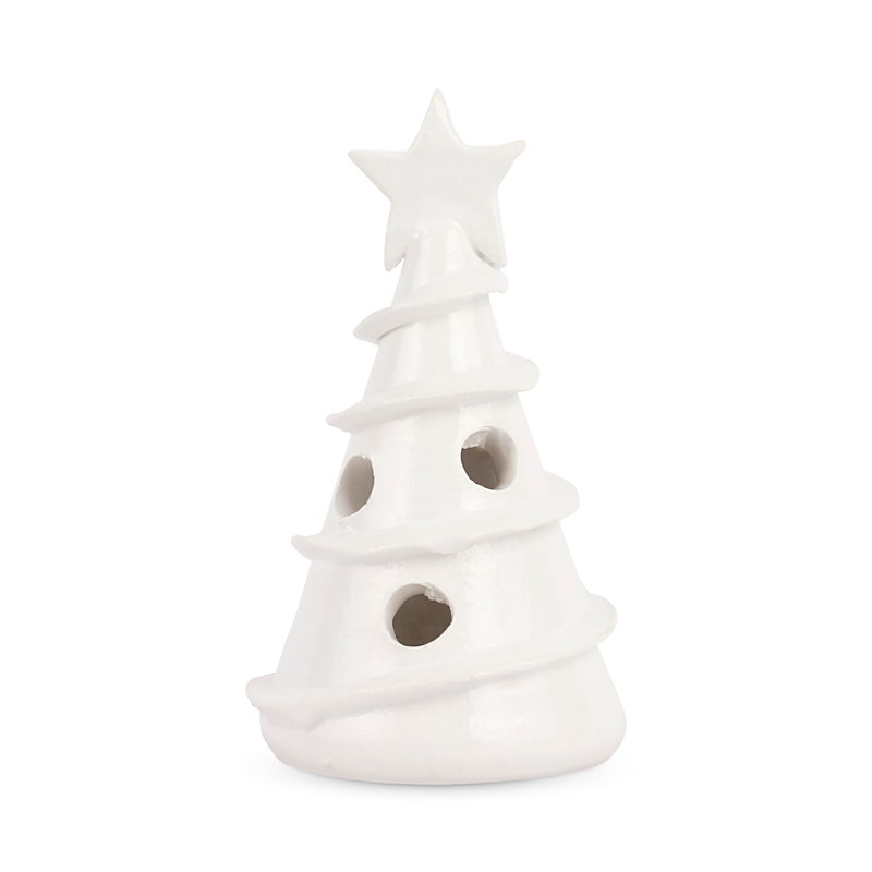Vietri Foresta Mini Swirl Tree Christmas Decor In White