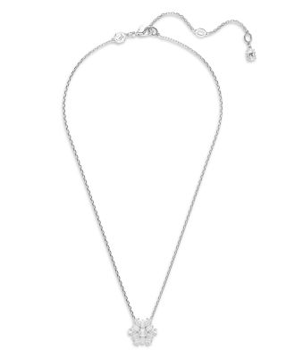 Idyllia Snowflake Pendant Necklace, 14.87"
