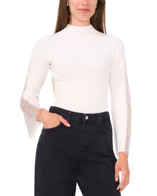 VINCE CAMUTO - Mock Neck Knit Top