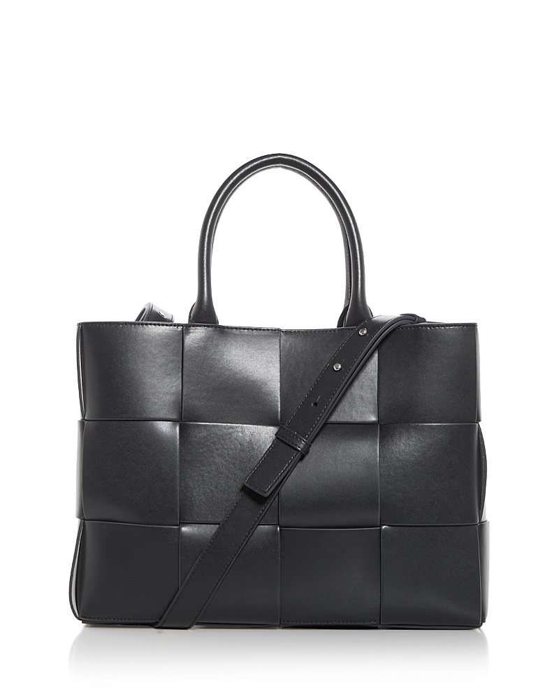 Bottega Veneta Small Arco Tote Bag With Strap In Shadow