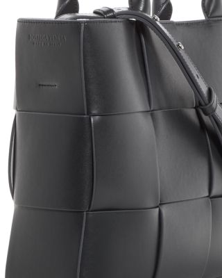 Small Arco Intreccio Leather Tote 