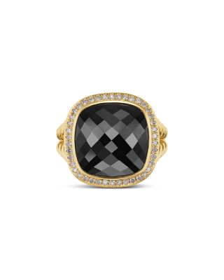 Albion&reg; Ring in 18K Yellow Gold with Gemstones and Diamonds, 15mm