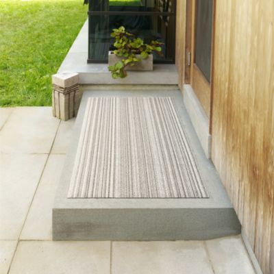 Skinny Stripe Shag Doormat, 18" x 28"