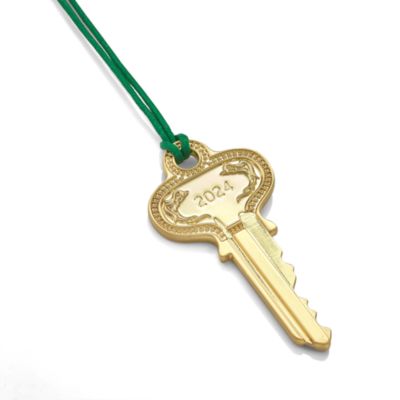 Christmas Key Gold Tone Ornament