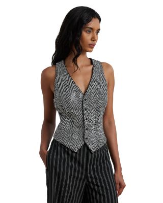 Ralph Lauren - Herringbone Sequin Vest