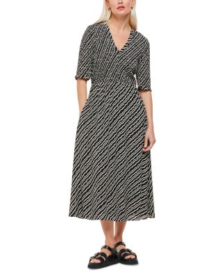 Petite Ruched Midi Dress