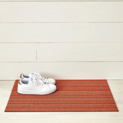 Skinny Stripe Shag Doormat, 18" x 28"