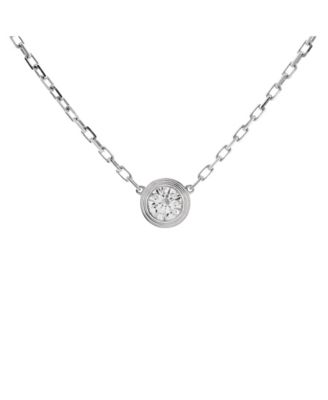 Pre-Owned Cartier - Large Cartier D'Amour Pendant Necklace 18K White Gold with Diamond