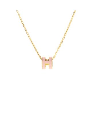 Pre-Owned HERMÈS - Mini Pop H Pendant Chain Necklace Metal and Enamel