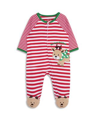 Little Me Boys' Reindeer Stripe Footie - Baby