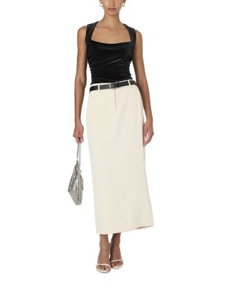 Stretch Velvet Corset Top