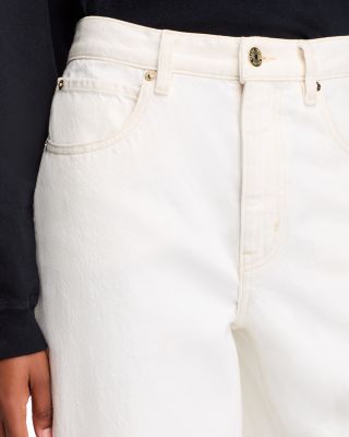 Low Slung Barrel Leg Jeans in Au Natural Clean