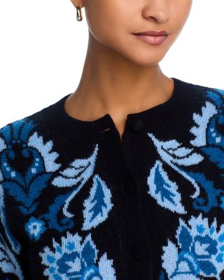 100% Cashmere Spring Novelty Cardigan - Exclusive