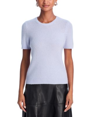 Short Sleeve Cashmere Shell Top - Exclusive