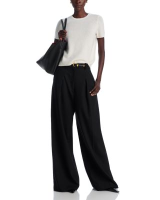 100% Cashmere Short Sleeve Shell Top - Exclusive