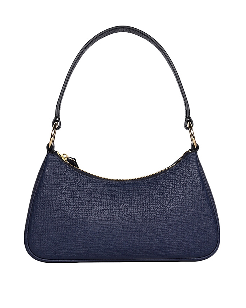 Hyer Goods Luxe Mini Shoulder Bag In Navy Blue