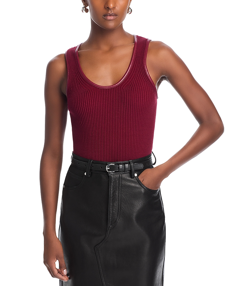 Simkhai Cobain Tank Top In Oxblood