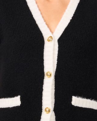 Contrast Trim Cardigan