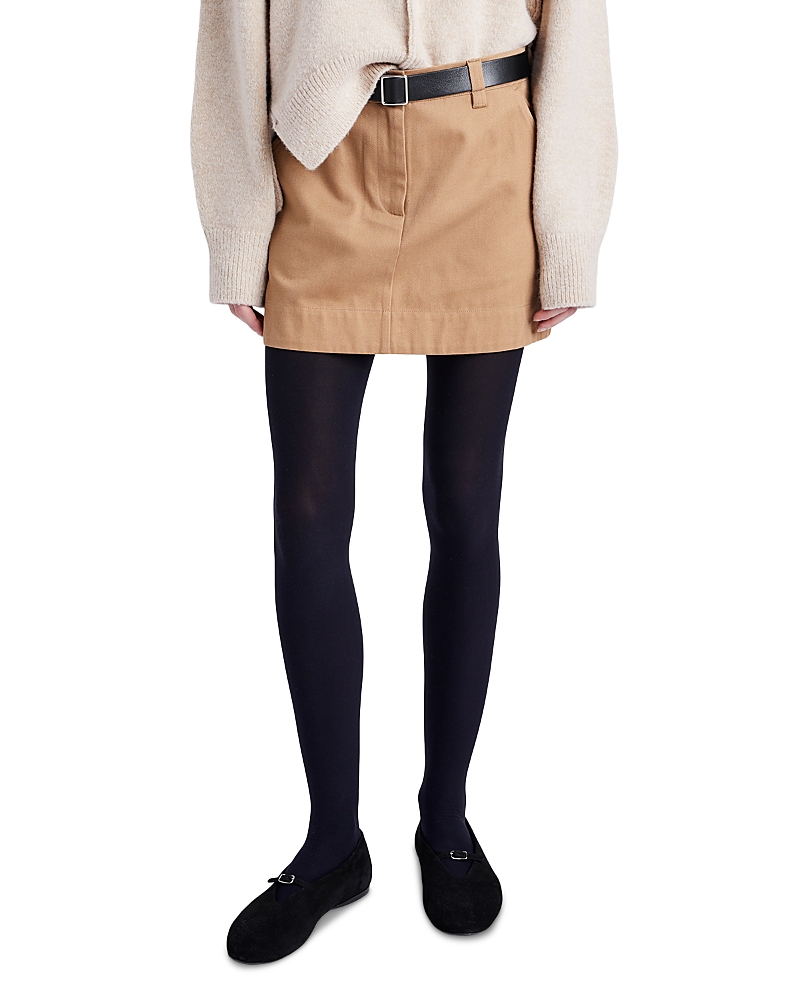 Shop Proenza Schouler White Label Silas Mini Skirt In Dark Birch
