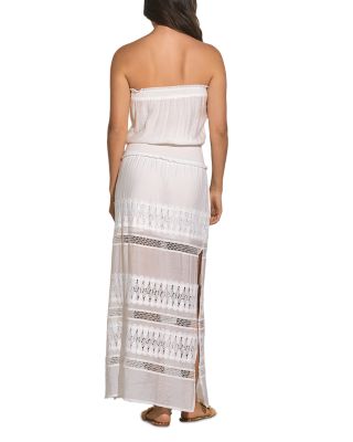 Strapless Crochet Maxi Dress