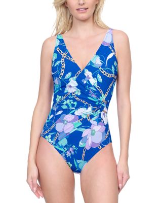 Memories of Capri Printed One Piece Swimsuit