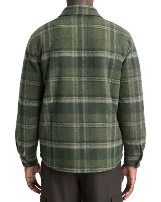Plaid Fleece Lined Shirt Jacket