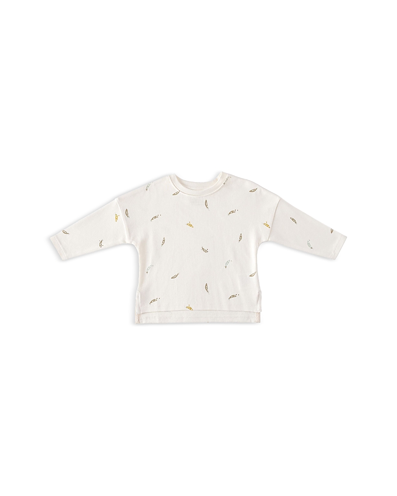 Shop Pehr Unisex Drop Shoulder Long Sleeve Top - Baby, Little Kid In Sweet Pea