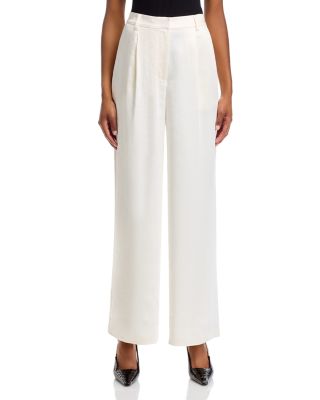Satin Wide Leg Pants - Exclusive