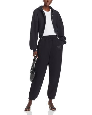 Cropped Zippered Hoodie